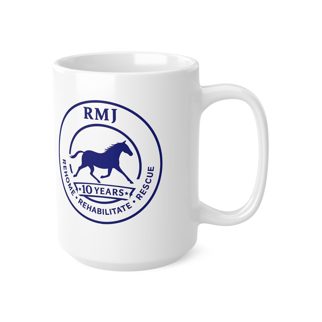 RMJ Supporter Comemorative Mug — RMJ 10 Years Ceramic Coffee Cup (11oz & 15oz)