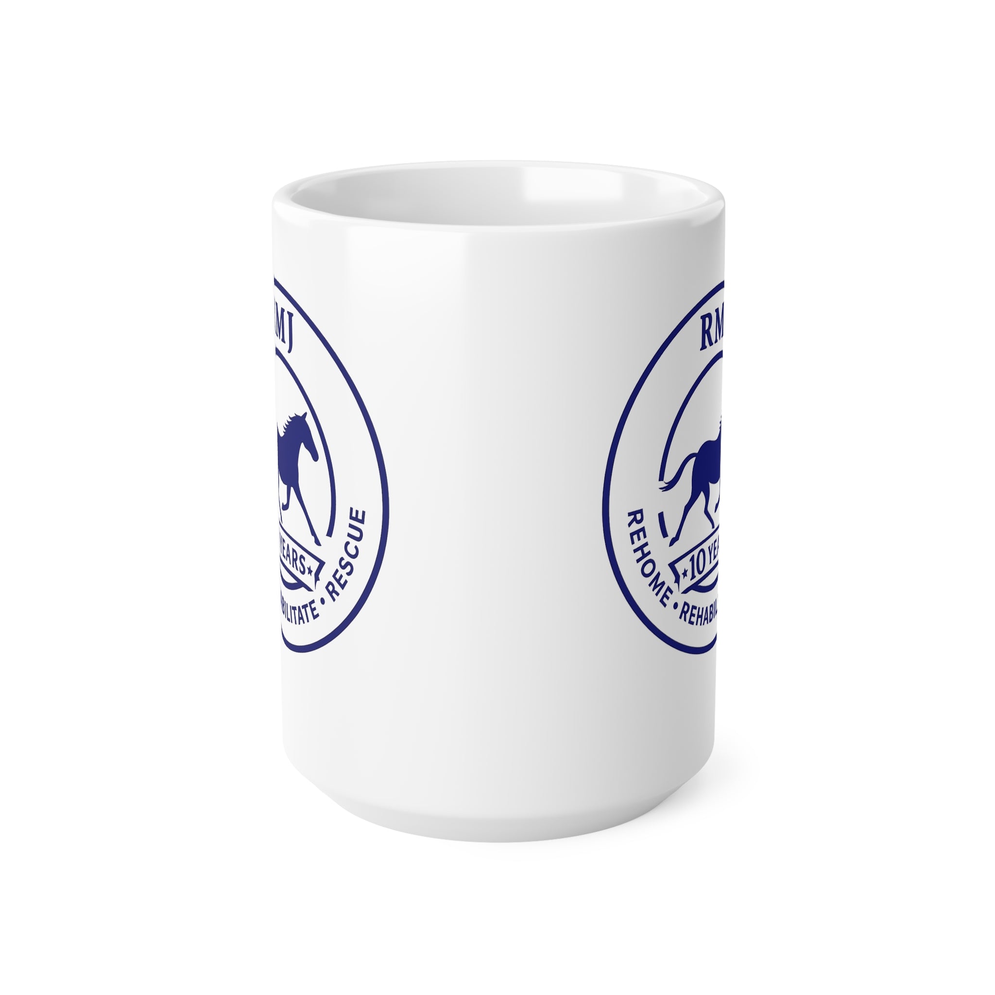 RMJ Supporter Comemorative Mug — RMJ 10 Years Ceramic Coffee Cup (11oz & 15oz)