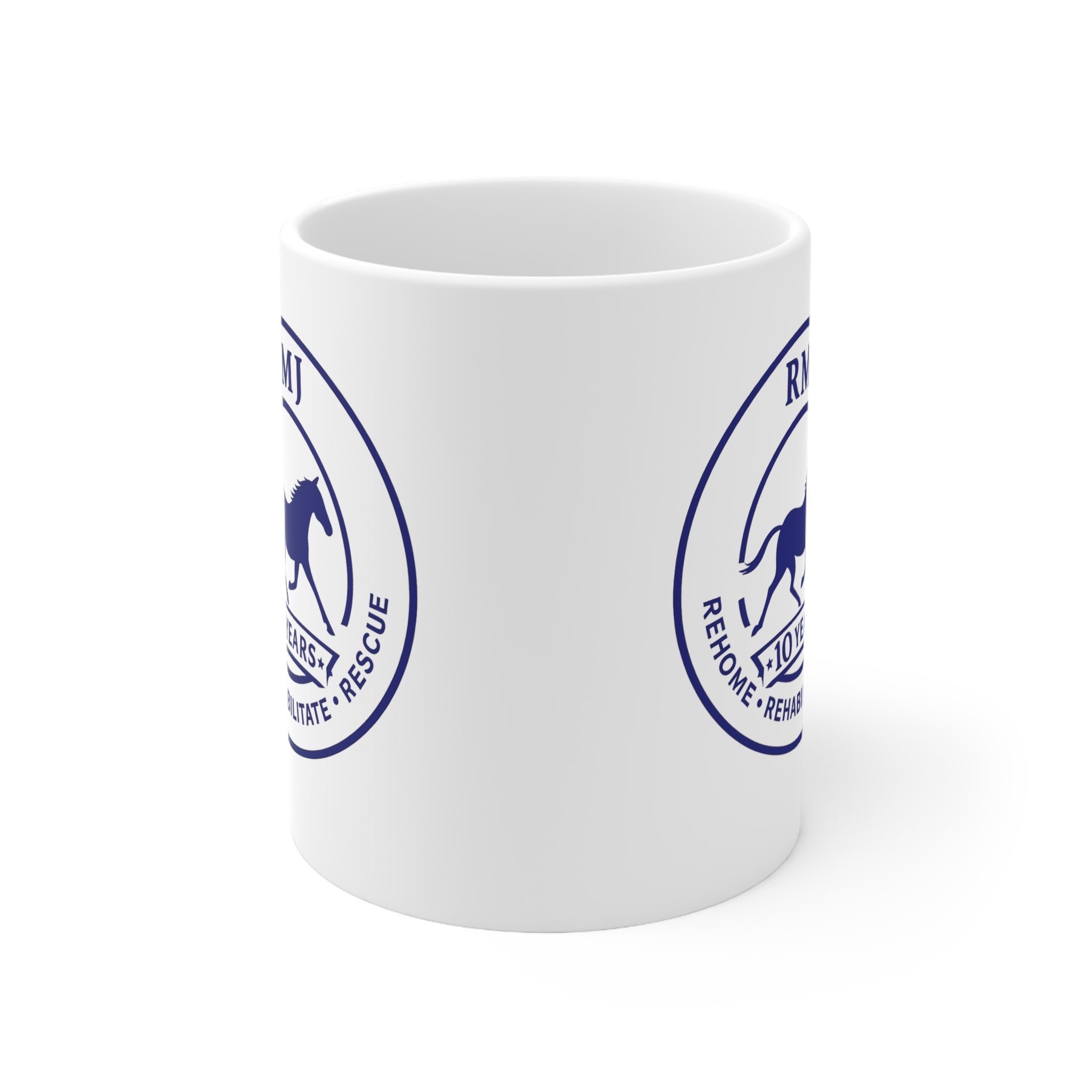 RMJ Supporter Comemorative Mug — RMJ 10 Years Ceramic Coffee Cup (11oz & 15oz)