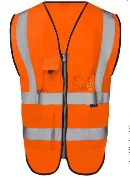 RMJ Supporters Unisex Hi Viz Tabard - Zip Fastening