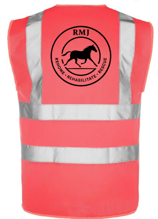RMJ Supporter Unisex Hi-Viz Tabard - Velcro fastening