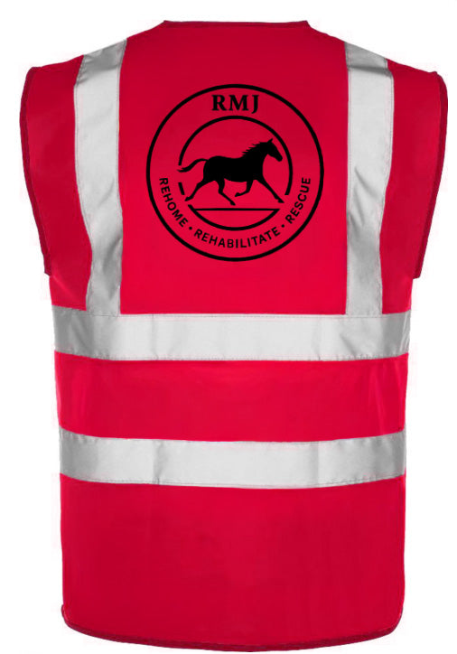 RMJ Supporter Unisex Hi-Viz Tabard - Velcro fastening