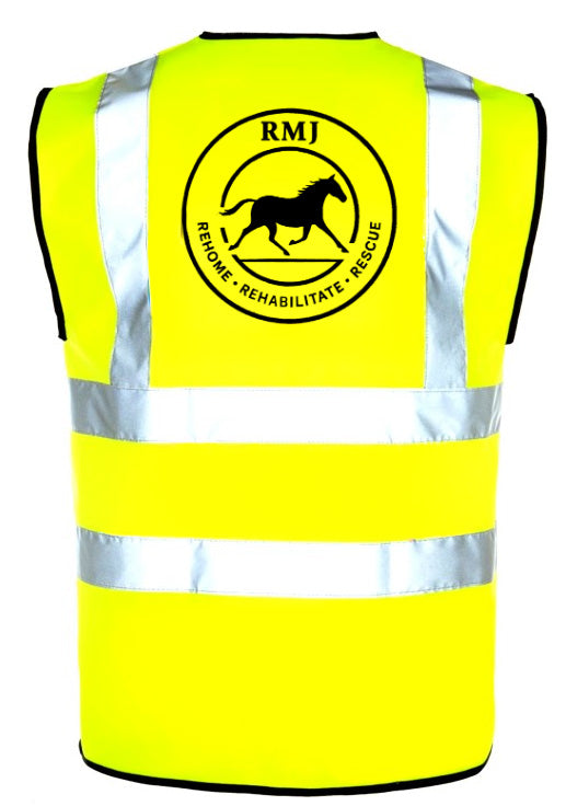 RMJ Supporter Unisex Hi-Viz Tabard - Velcro fastening