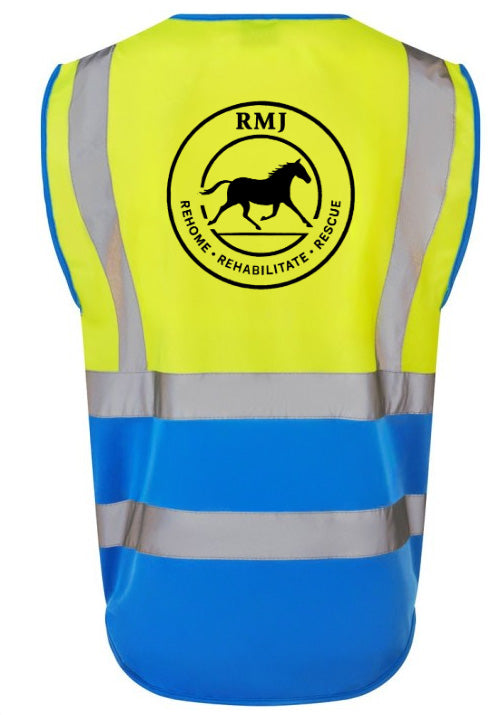 RMJ Supporters Unisex Hi Viz Tabard - Zip Fastening